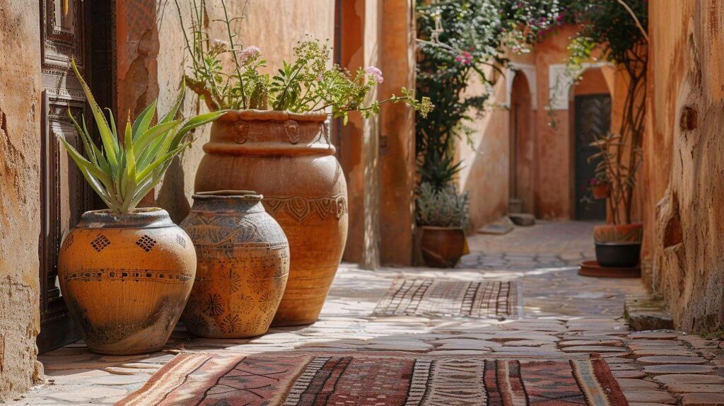 Paysage d'une rue au Maroc